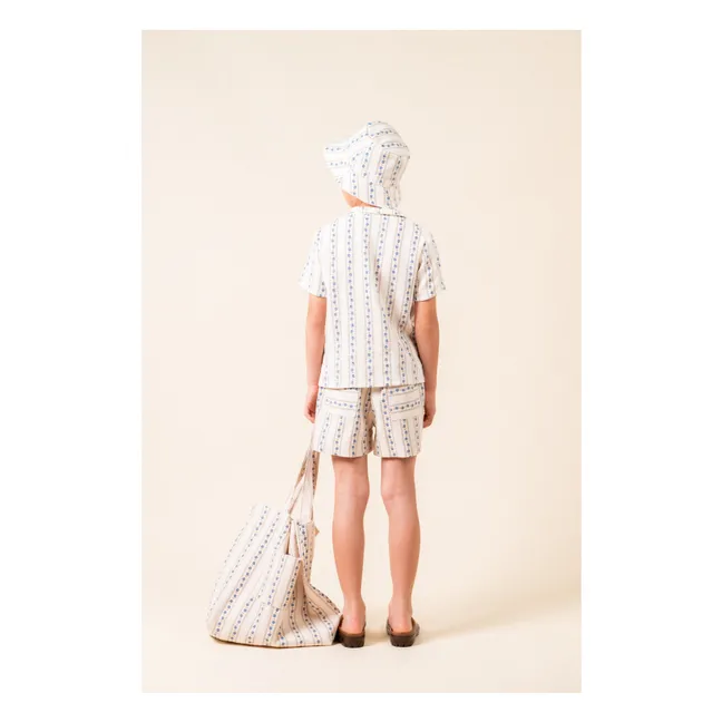 Bermuda shorts Sariñena Flowers | Ivory