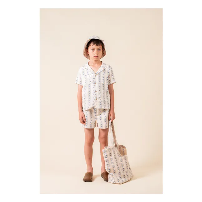 Bermuda shorts Sariñena Flowers | Ivory