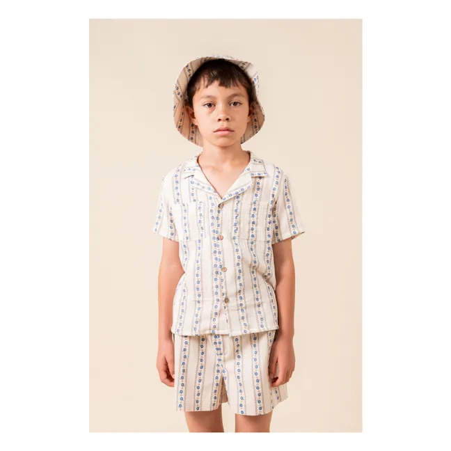 Bermuda shorts Sariñena Flowers | Ivory