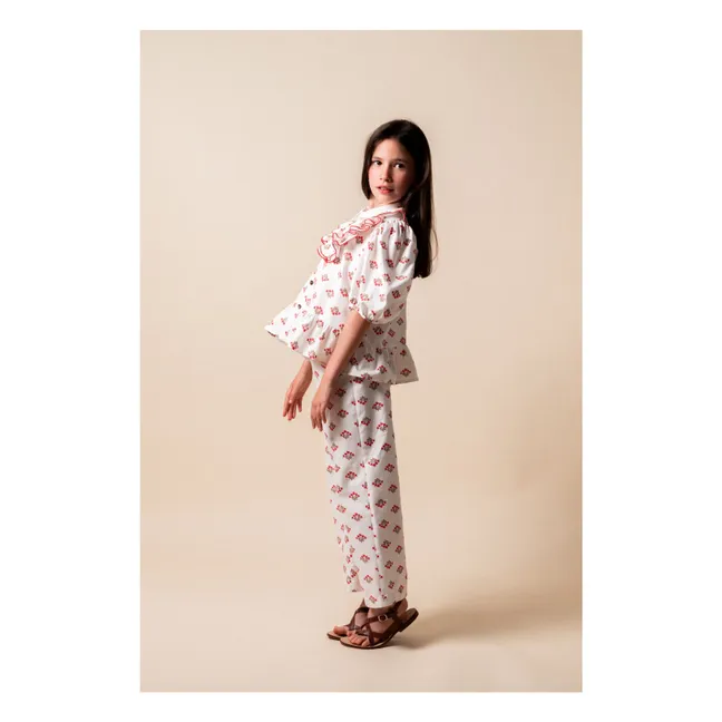 Monzón organic cotton ruffled shirt | White