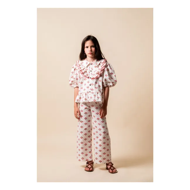 Monzón organic cotton ruffled shirt | White