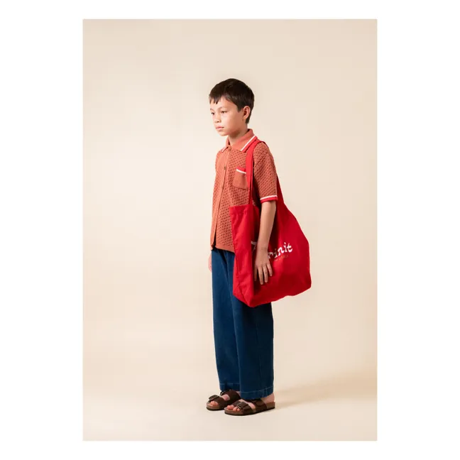 Pointelle Marusiña shirt | Rust