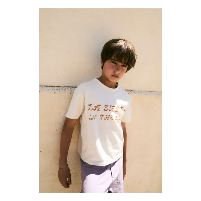 La Siesta organic cotton T-shirt | Ivory