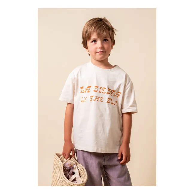 La Siesta organic cotton T-shirt | Ivory