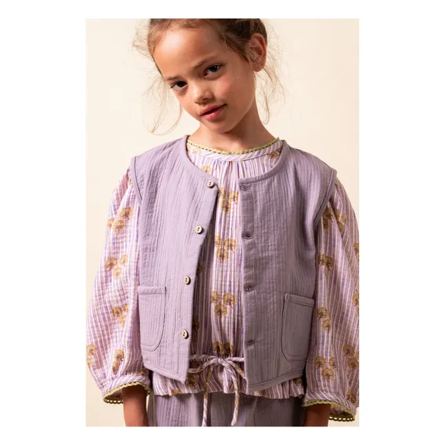 Blouse Cinca Rayée Coton Bio | Mauve