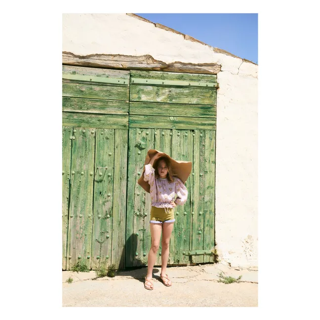 Blouse Cinca Rayée Coton Bio | Mauve