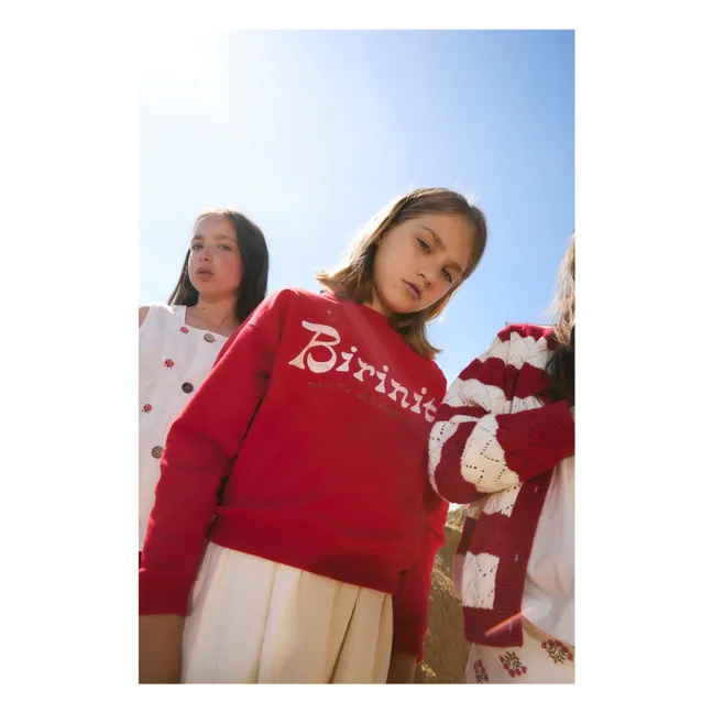 Sweat Chili Birinit Coton Bio | Rouge