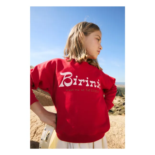 Sweat Chili Birinit Coton Bio | Rouge