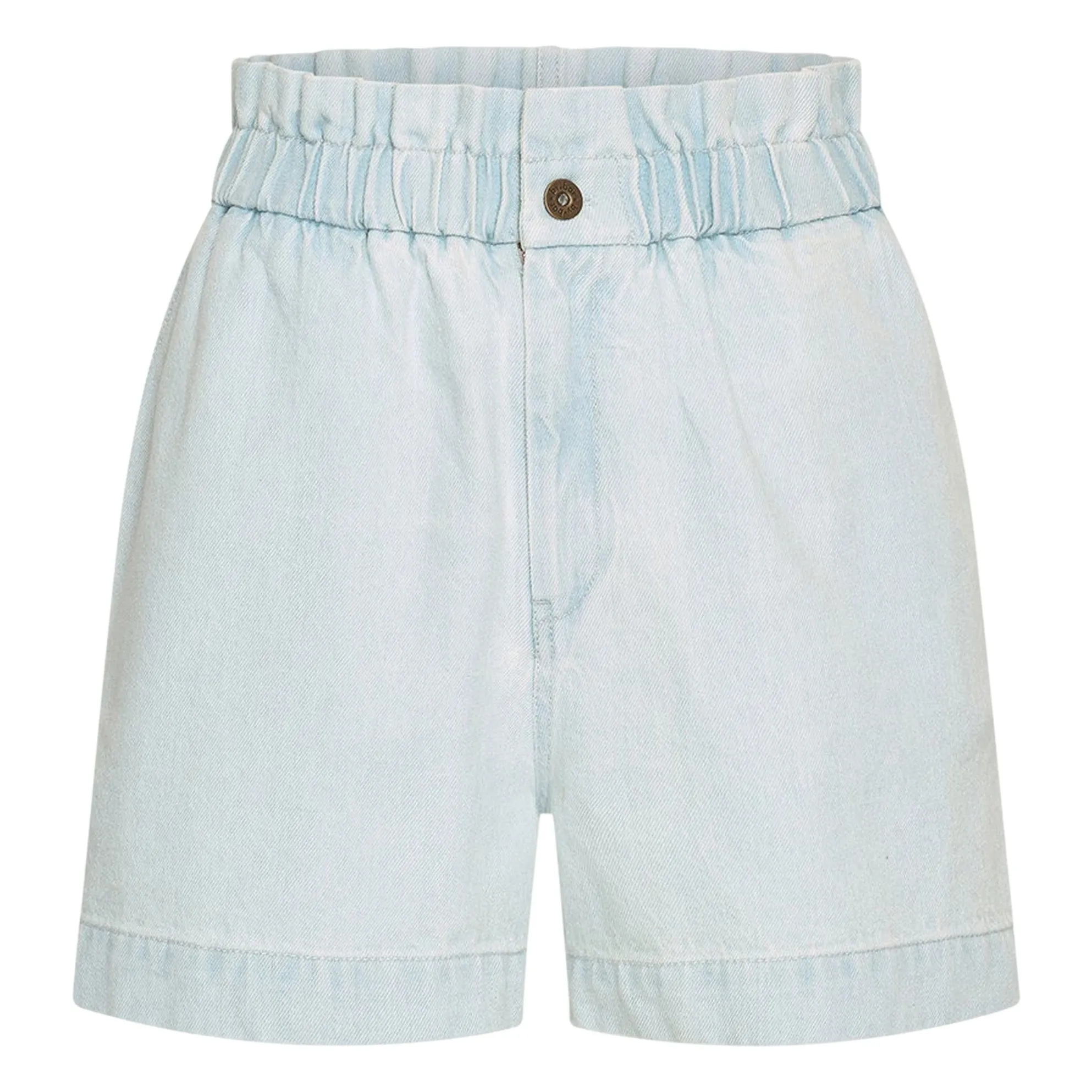 Short Leon Coton | Bleu jean- Image produit n°0