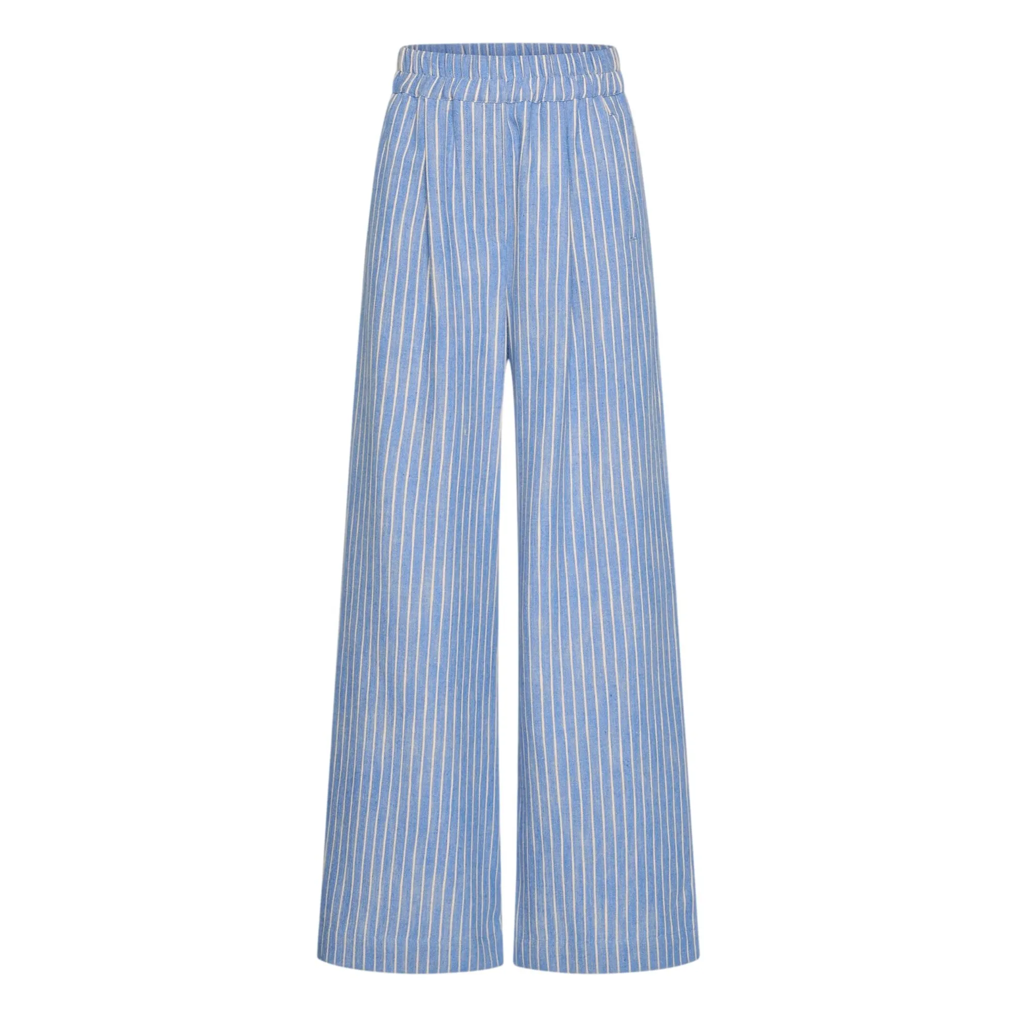 Pantalon Rayures Benji | Bleu- Image produit n°0