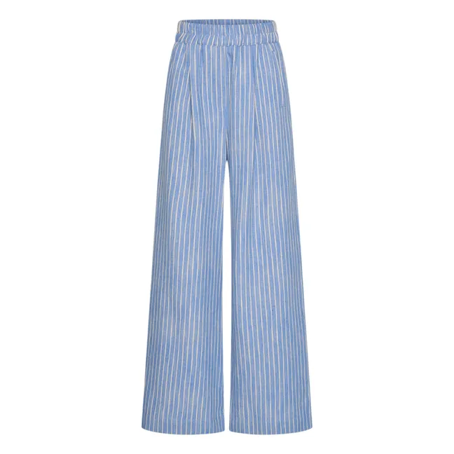 Pantalon Rayures Benji | Bleu