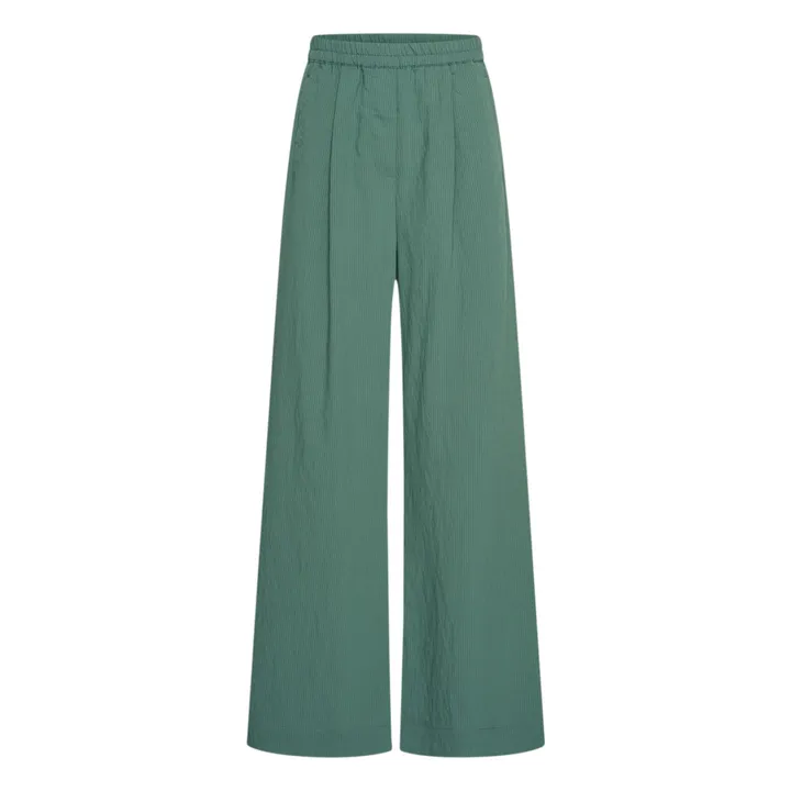 Pantalones de rayas Celin | Verde- Imagen del producto n°0