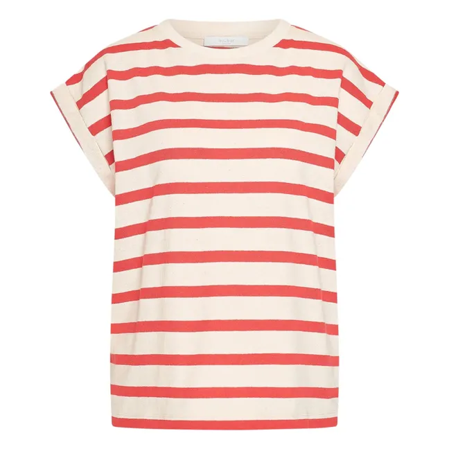 T-shirt Marinière Tobi Coton | Rouge
