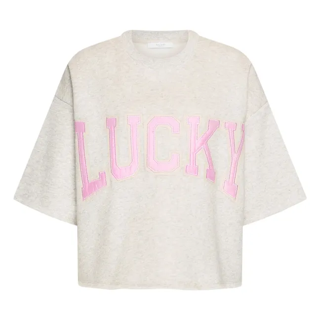 Sudadera de algodón Willow Lucky | Gris