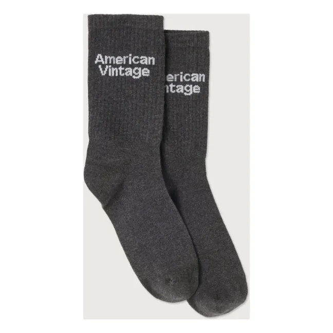 Chaussettes Clypsun Coton | Gris anthracite