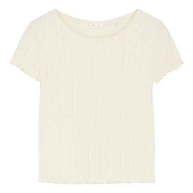 Camiseta Edie de algodón | Blanco Roto