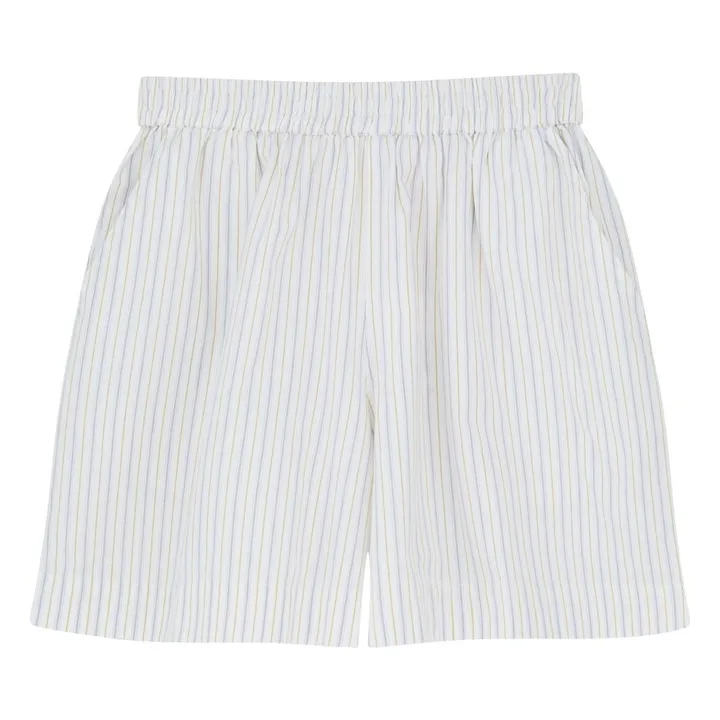Pantalones cortos a rayas de algodón Edgar | Azul- Imagen del producto n°0