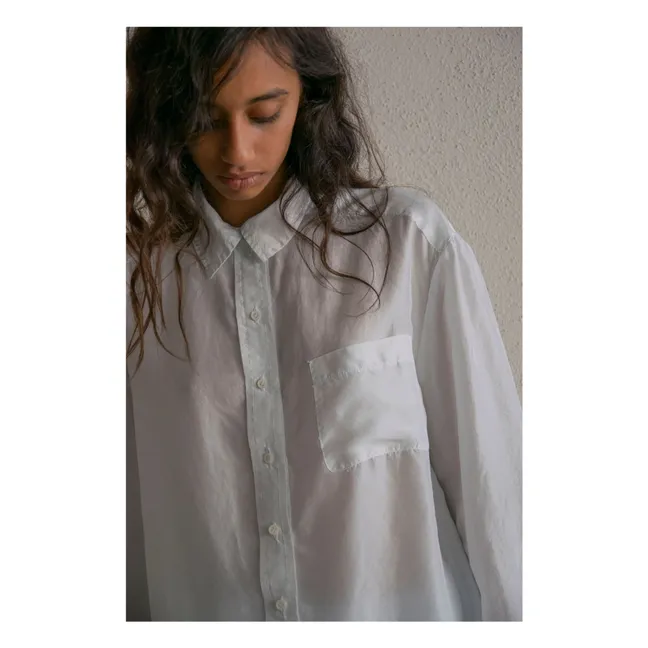 Chemise Man Pongé de Soie | Bleu Clair