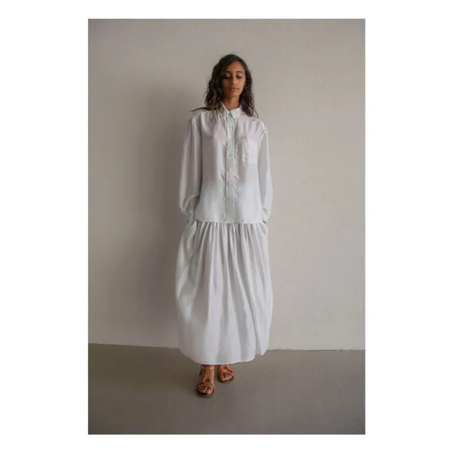 Chemise Man Pongé de Soie | Bleu Clair