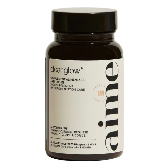 Nahrungsergänzungsmittel gegen Pigmentflecken Clear Glow - 30 Kapseln 