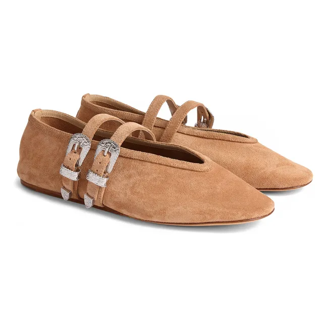 Ballerines Claudia Slipper Cuir | Sienne