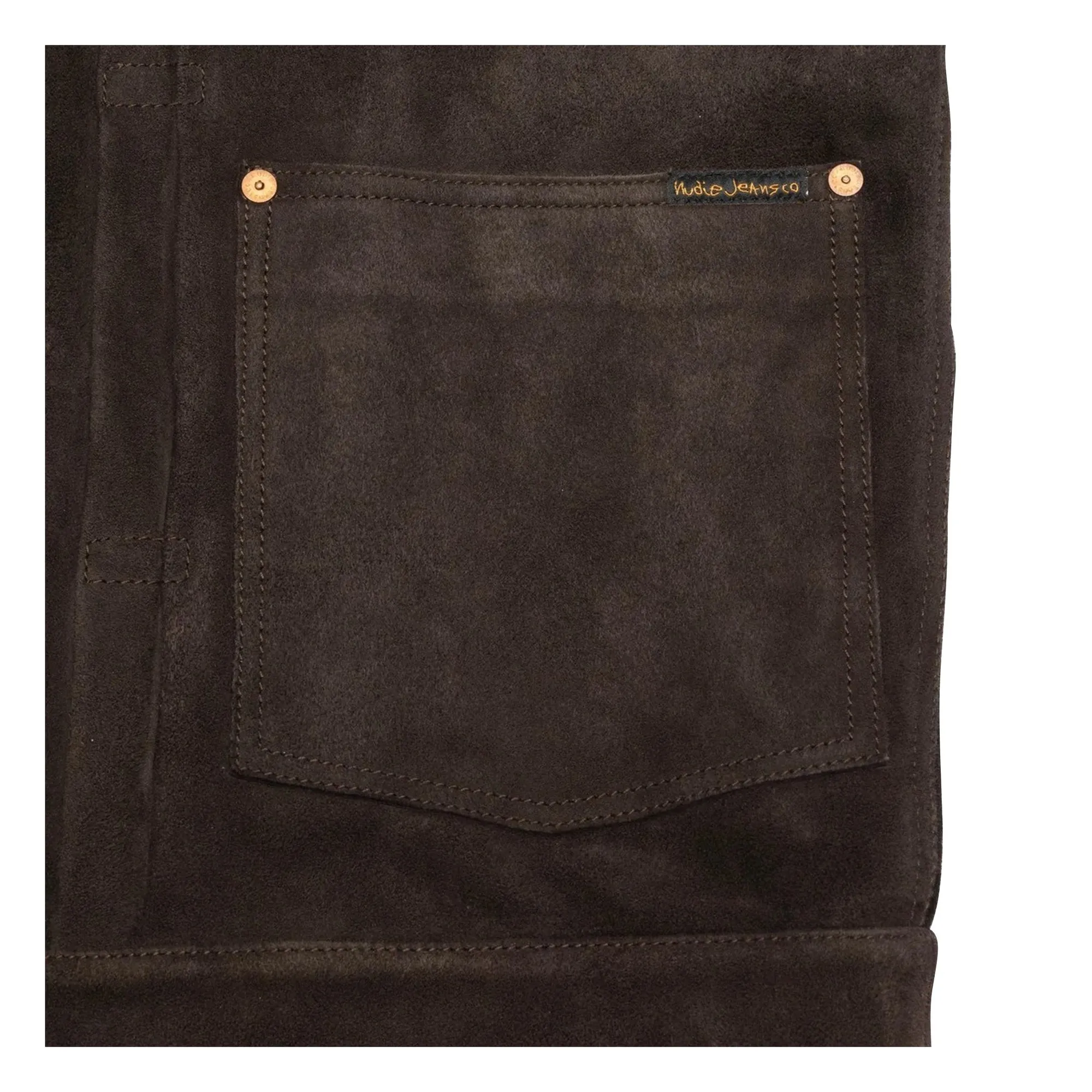 Veste Dante II Cuir Suédé | Marron foncé- Image produit n°2