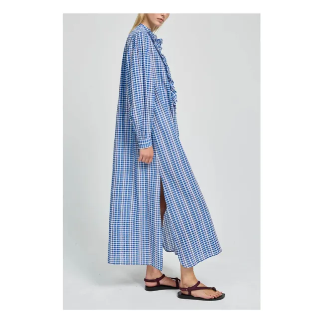 Vestido de algodón Magrita | Azul