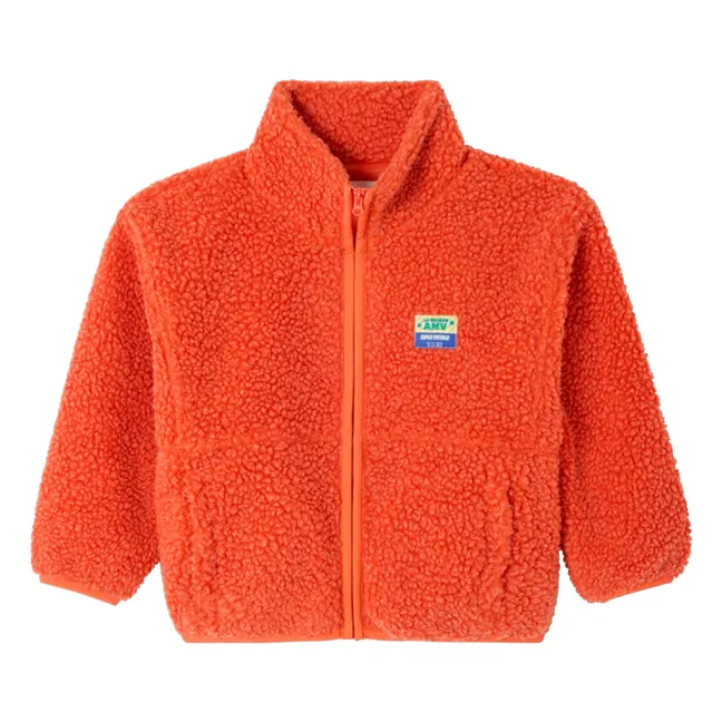 Veste Façon Sherpa Hoktown Fibres Recyclées | Orange