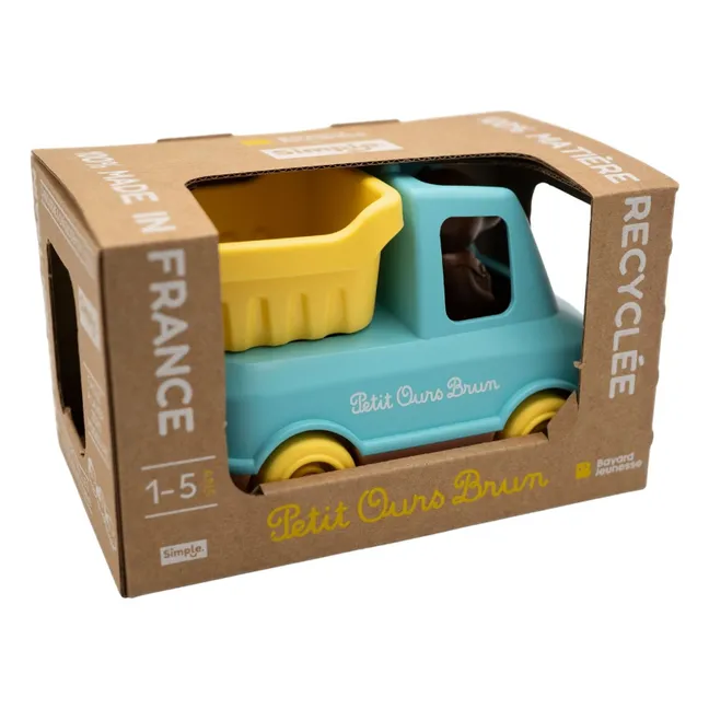 Dump truck - Single x Little Brown Bear | Blue