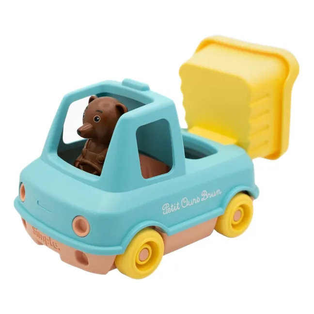 Camion benne - Simple x Petit Ours Brun | Bleu