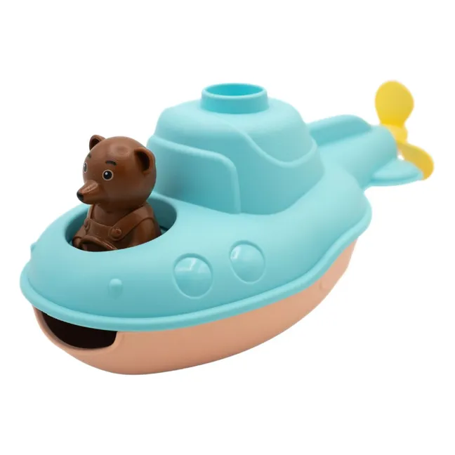 Bath submarine - Single x Little Brown Bear | Blue