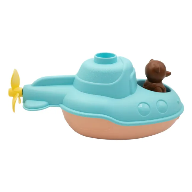 Bath submarine - Single x Little Brown Bear | Blue