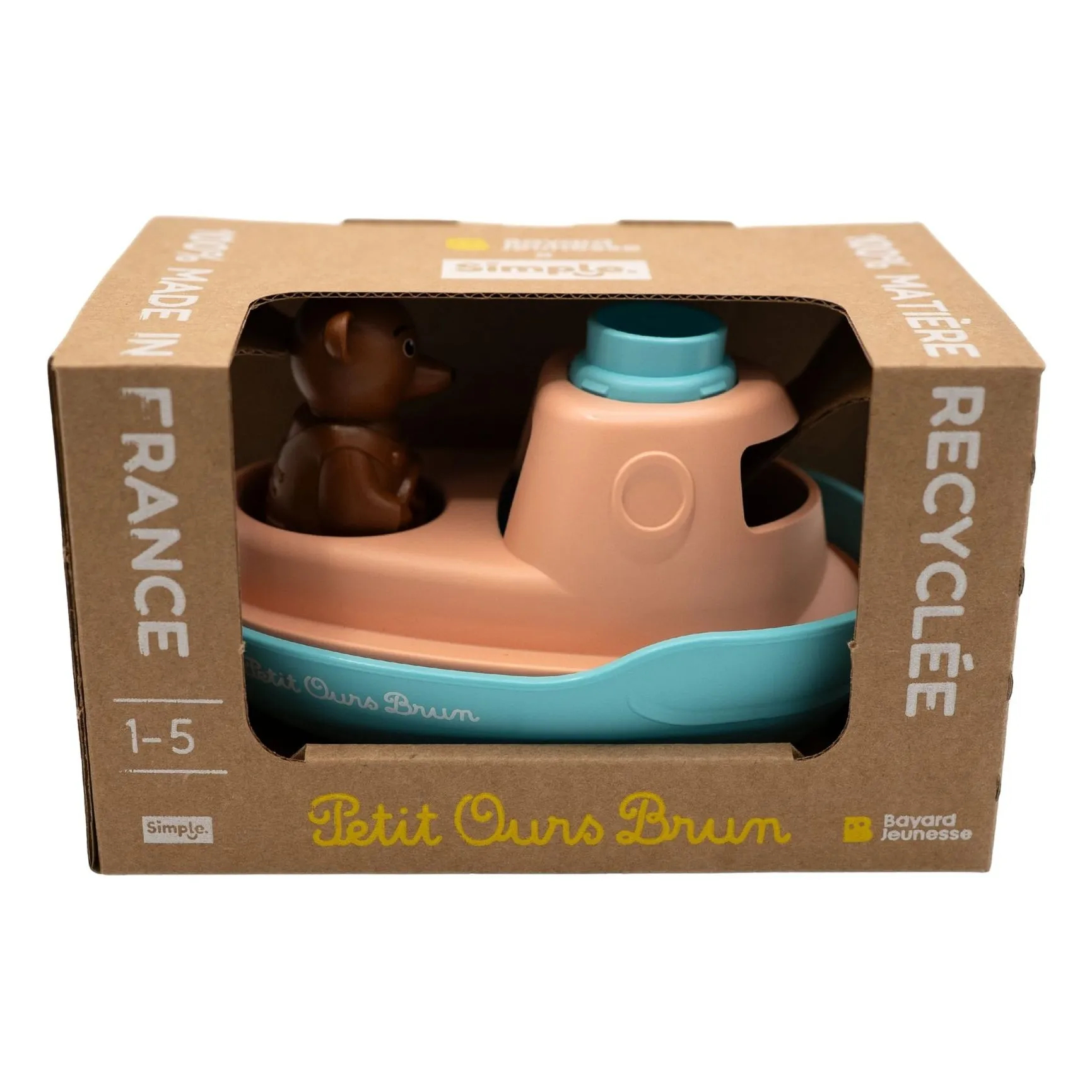 Bateau pour le bain - Simple x Petit Ours Brun | Bleu- Image produit n°5