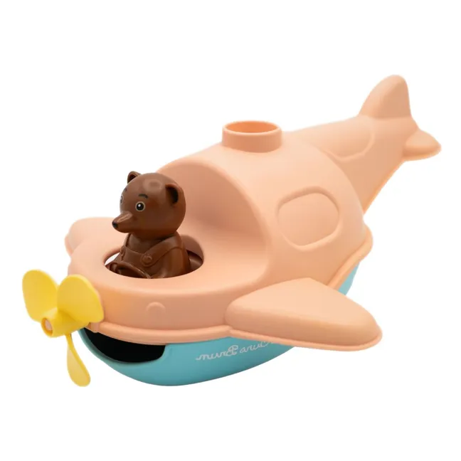 Bath floatplane - Single x Little Brown Bear | Peach