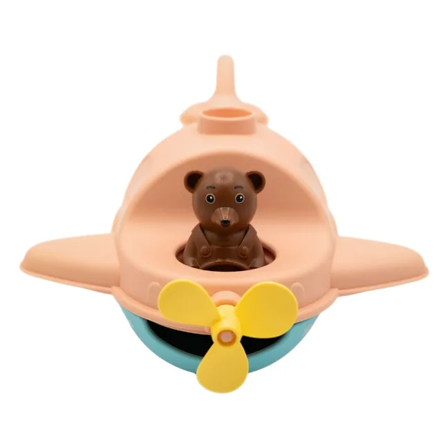 Bath floatplane - Single x Little Brown Bear | Peach