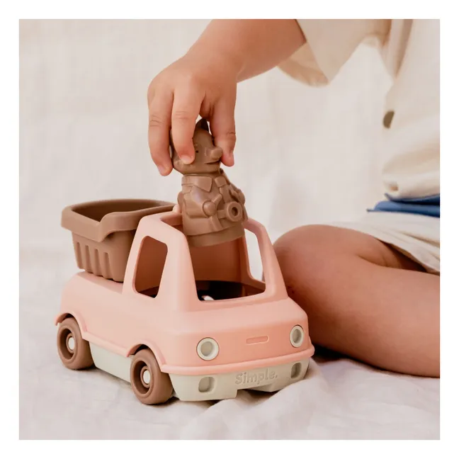 Camion benne | Rose pêche