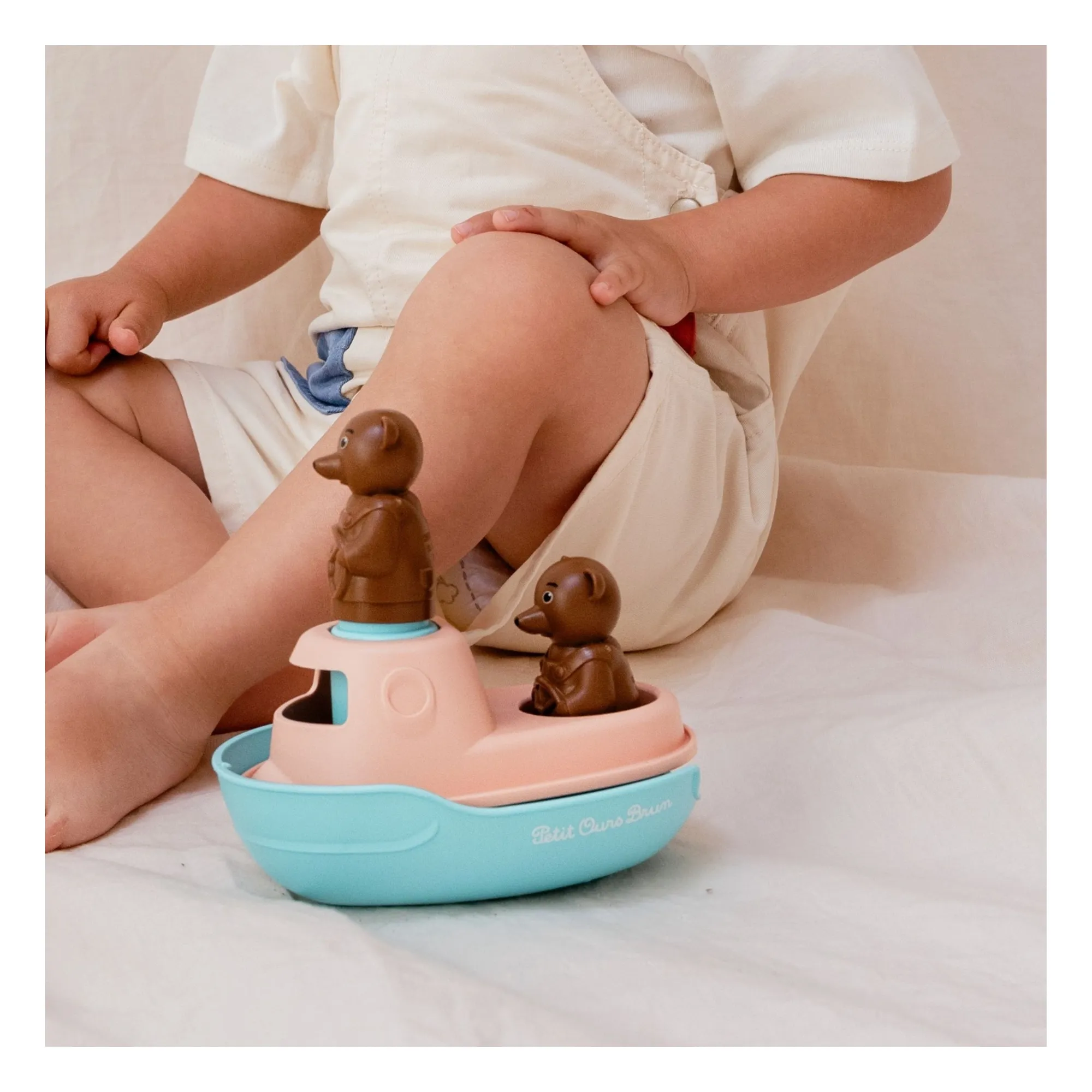 Bateau pour le bain - Simple x Petit Ours Brun | Bleu- Image produit n°1
