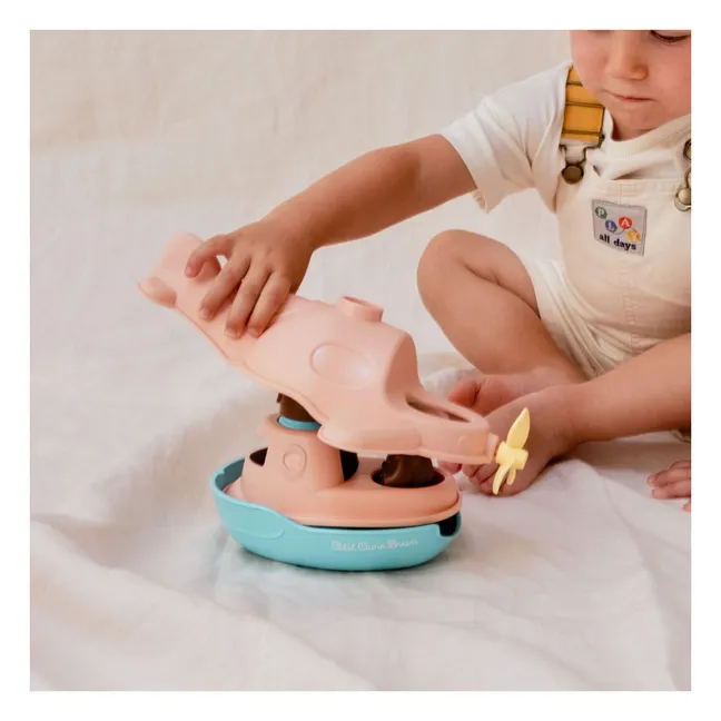 Bath floatplane - Single x Little Brown Bear | Peach