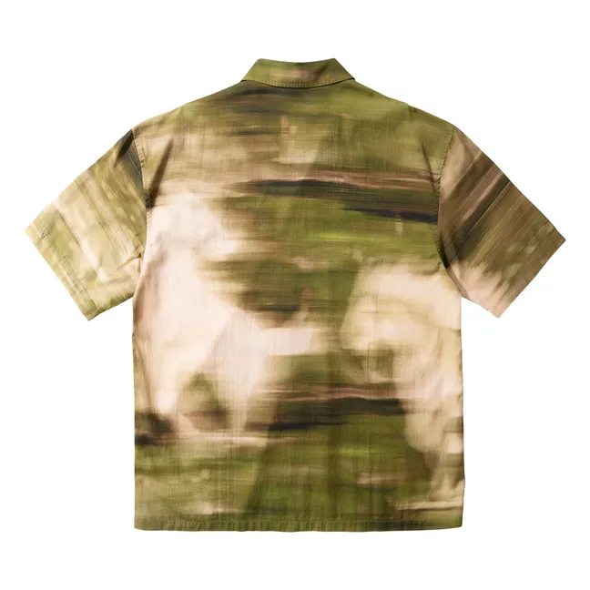 Camicia a maniche corte Wild Run | Verde foresta