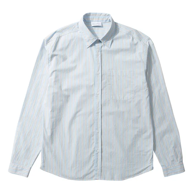 Striped Shirt  | Light blue
