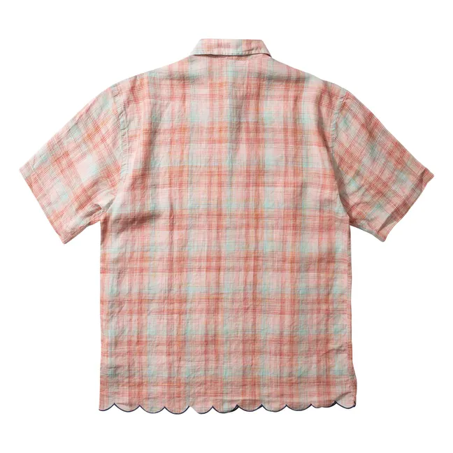 Camisa Carreaux  | Rosa color natural
