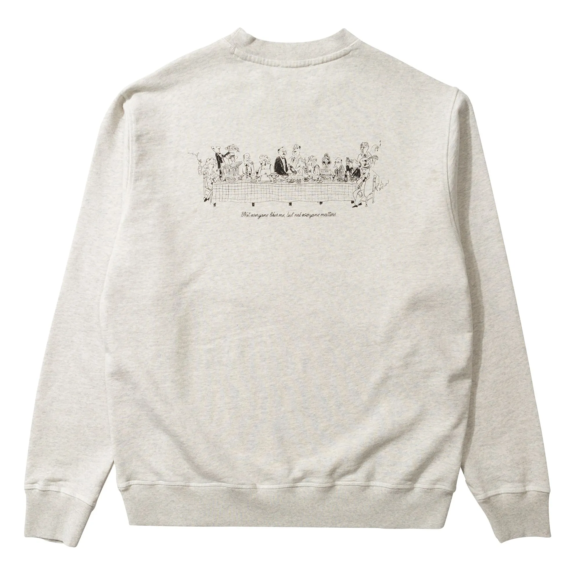 Cotton Crew Neck Sweatshirt | Cream- Product image n°1
