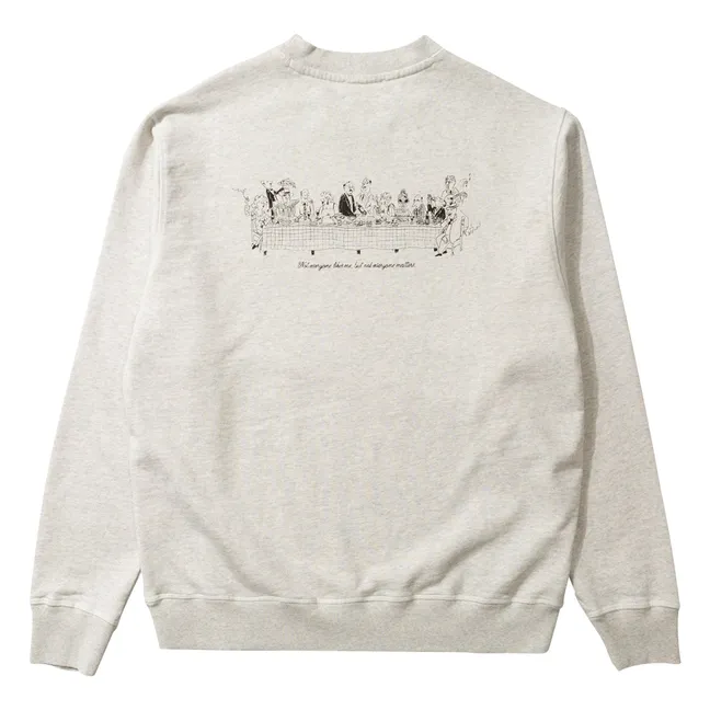 Cotton Crew Neck Sweatshirt | Cream