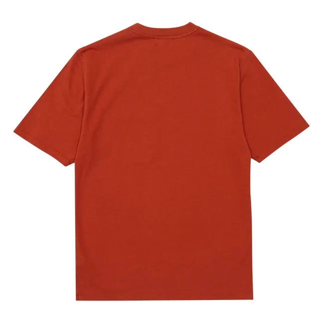Camiseta de algodón Lush | Rojo ocre