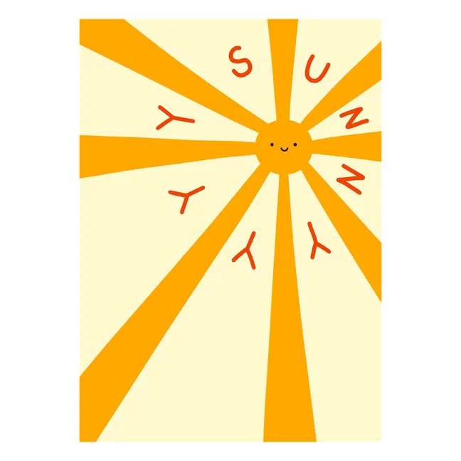 Sunny poster | Orange