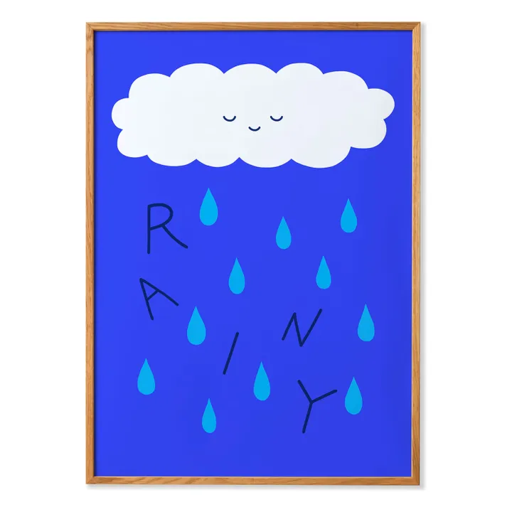 Affiche Rainy | Bleu- Image produit n°0