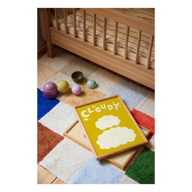 Cloudy poster | Yellow