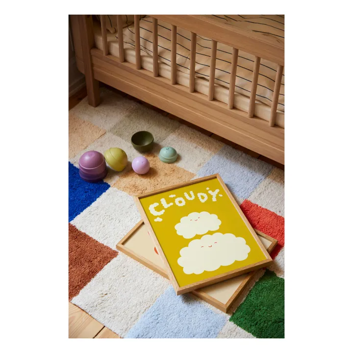 Affiche Cloudy | Jaune- Image produit n°2