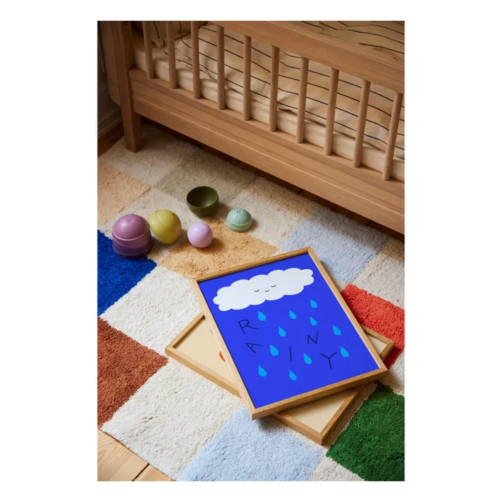 Affiche Rainy | Bleu- Image produit n°2
