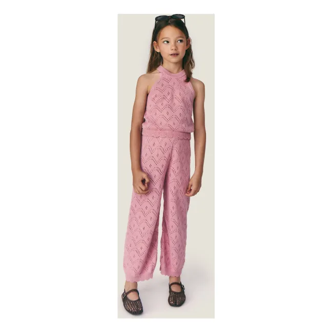 Pantalones de ganchillo Gala | Rosa Viejo